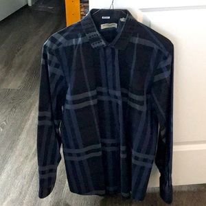 Men’s Burberry Check Shirt Size L Slim Fit